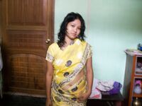 Indian wife changes attire while pleasuring her husband on bed POV style