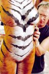 Incredible Playboy body paint models look so sexy showing off their curves