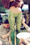 Incredible Playboy body paint models look so sexy showing off their curves