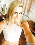 Blonde girl from Czechoslovakia Zdenka takes non nude self shots