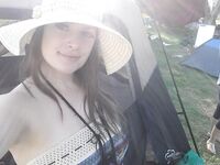 Amateur chick Danielle takes candid selfshots with and without clothes on