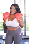 Female boxer Ms Yummy finds some time to be fucked by white man