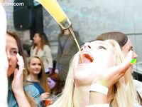 Party girls get dance away while getting drunk before needing to suck cock