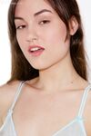 Petite brunette Sasha Grey frees tiny tits and pink twat from sheer lingerie