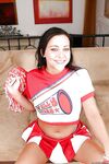 Naughty cheerleader Ivy Winters gets a facial cumshot after hardcore fucking