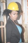 Black chick Layton Benton gets gangbanged while inspecting a construction site