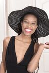 Beautiful ebony Saf shows off her skinny body & spreads her tasty hairy pussy