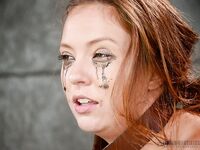 Natural redhead Maddy O'Reilly gets mouth fucked until her makeup runs