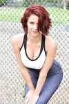 Fit redhead gets turned on while performing acts of public nudity