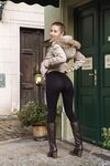 Teen in pantyhose Lenka Samkova unveils her tight butt and long legs