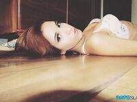 Twin girls takes self shots while clothed and in lingerie