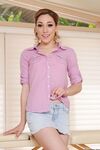 Stunning Lily Labeau gets naked on the massage table and shows furry pussy
