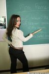 Big titted schoolgirl Penny Flame takes off black underwear