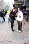 Visiting sex tourist pick up a couple of hookers from the red light district