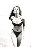 Sexy celebrity Cindy Crawford posing naked for the black and white photo shoot