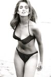 Sexy celebrity Cindy Crawford posing naked for the black and white photo shoot