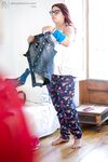 Overweight female Leticia caught on camera getting dressed by peeping tom