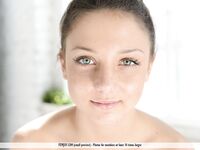 Sweet young Medina U kneel on a chair naked and flaunts her petite sexy ass
