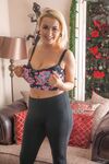 Blond amateur Jade Taylor unleashes big naturals as she strip to her underwear