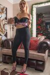 Blond amateur Jade Taylor unleashes big naturals as she strip to her underwear