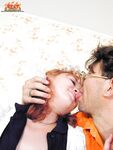 Redhead schoolgirl fucks an older guy that catches her masturbating