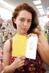 Slutty amateur GF Kelsey Berneray flashes her monster tits at the store
