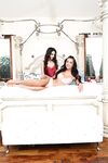 American girl Trinity St. Clair posing with her shemale Chanel Santini