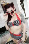Redhead pinup model Amber Ivy goes hardcore with a big black dick