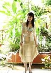 Beautiful Japanese girl Kurumi Morishita gets naked outdoors in the garden