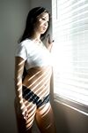 Asian hottie Jade Kush reveals her body and pours water over her big juggs