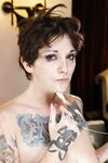Alt chick Sully Savage spits out jizz after having her asshole tattooed