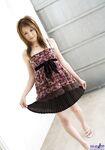 Young Japanese girl Airin delights in displaying upskirt underwear