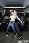 Desirable young thing Vanda Angel with nice natural tits banged on the bus