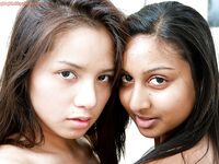 Cute Indian teenagers having girl on girl sex for first time on camera