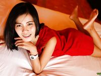 Thai brunette with braces taking a cock in her hairy amateur pussy POV style