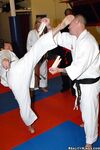 Martial arts workout ends up with sex with famous busty milf