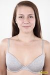 18 year old first timer stands naked after her dress and lingerie is removed