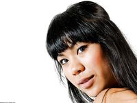 Sexy mixed race chick Kyanna parting trimmed cunt for clitoris exposure