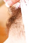 Brunette cutie Victoria Black spreading naked for extreme hairy pussy closeup