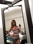 Latina ex-girlfriend Veronica Rodriguez snapping off selfies while undressing