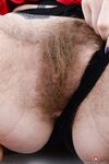 Blonde first timer Apricot Pitts parts her hairy vagina in bare feet