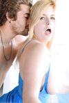 Chunky blonde amateur with big boobs gets banged in bed on fine day