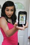 Cute barely legal Asian teenager Ariel Rose taking non nude selfies