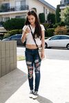 Sweet busty amateur teen Lana Rhoades flashes her hot ass in a public store