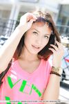 Charming brunette beauty with big naturals Mila M spreads her pussy