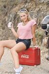 MILF pornstar Jodie Gasson flashes her perfect tits and hot ass outdoors