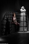 Dommes Mz Berlin & Asa Archer anal toy tied-up Cassandra Nix in hot BDSM sex