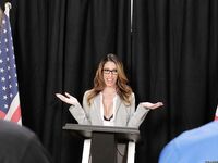 Female politician gets banged by a big cock after a rousing speech