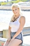 Cute teen in hot bikini strips outdoors to spread ass & toy pussy in public