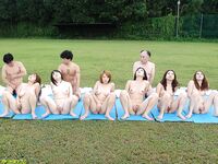 Kinky Asian girls tease with their asses and get rammed in an outdoor session